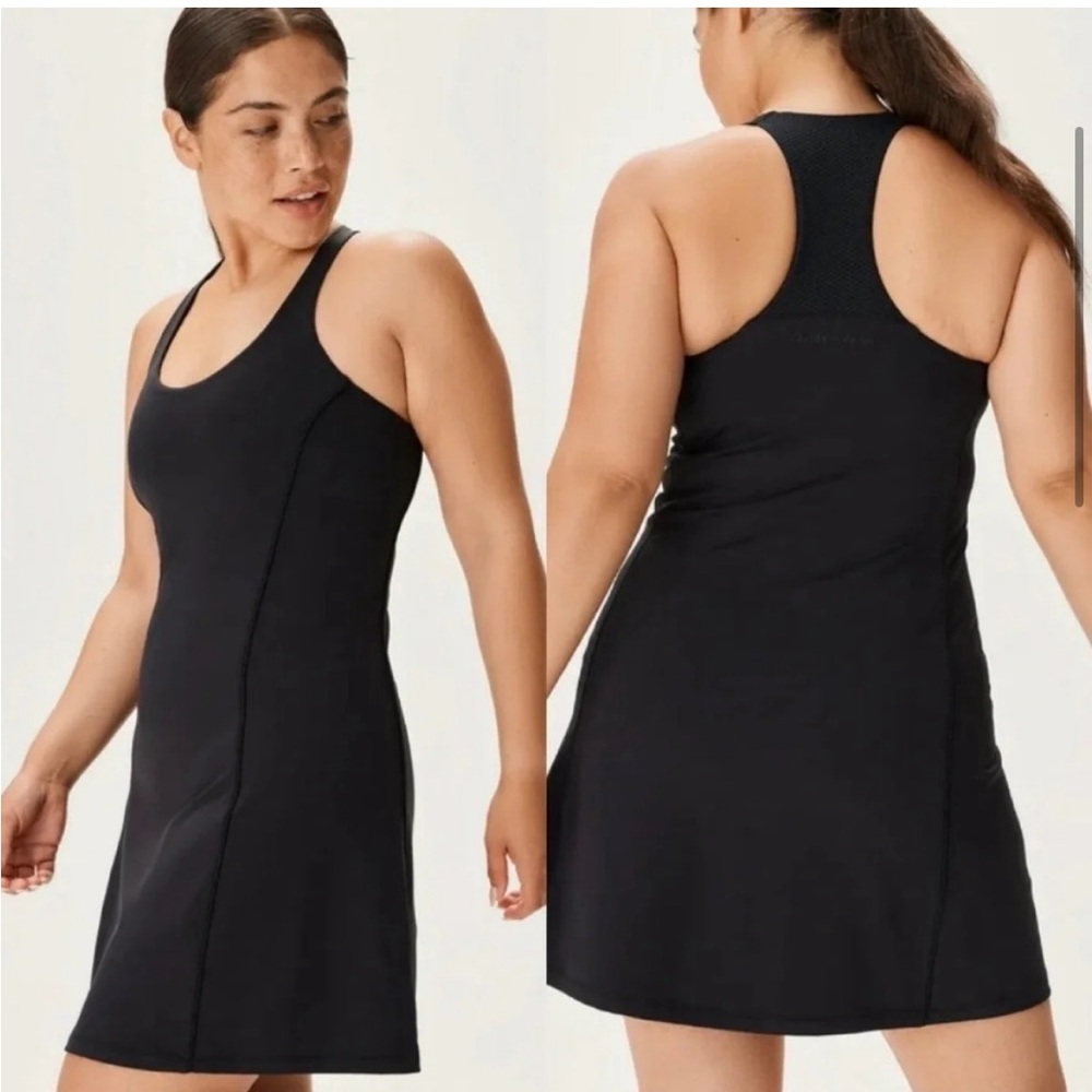 Outdoor Voices Doing Things Athletic Black Tennis Dress - Size L - Picture 2 of 9